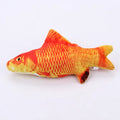 Plush Cat Fish Toy Cat Scratcher Catnip Toy Interactive Simulation Fish Cat Mint Fidget Toys Stuffed Playing Toy for Cat Kitten